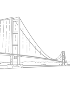 Zeichnung einer Brücke